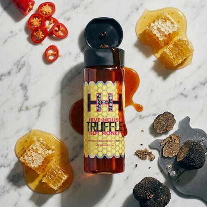 BEST SELLING 2 Pack.  1 bottle Hot Honey, 1 bottle TRUFFLE Hot Honey