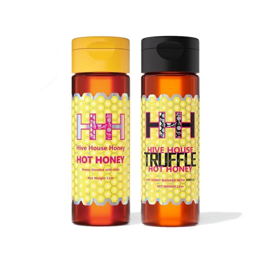 BEST SELLING 2 Pack.  1 bottle Hot Honey, 1 bottle TRUFFLE Hot Honey